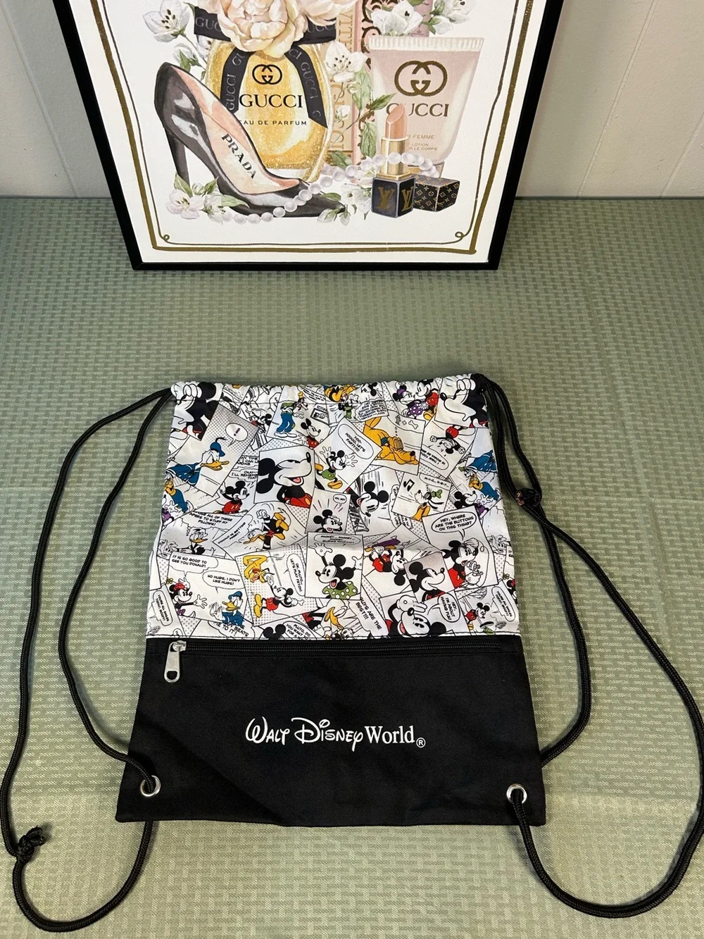 Disney Comic Drawstring Backpack-NWOT 😍❤️‍🔥